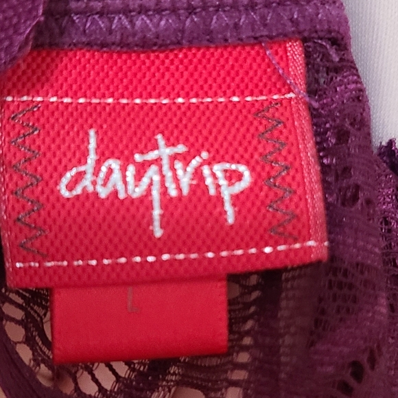 Daytrip Burgundy Racerback Bralette - Picture 3 of 4